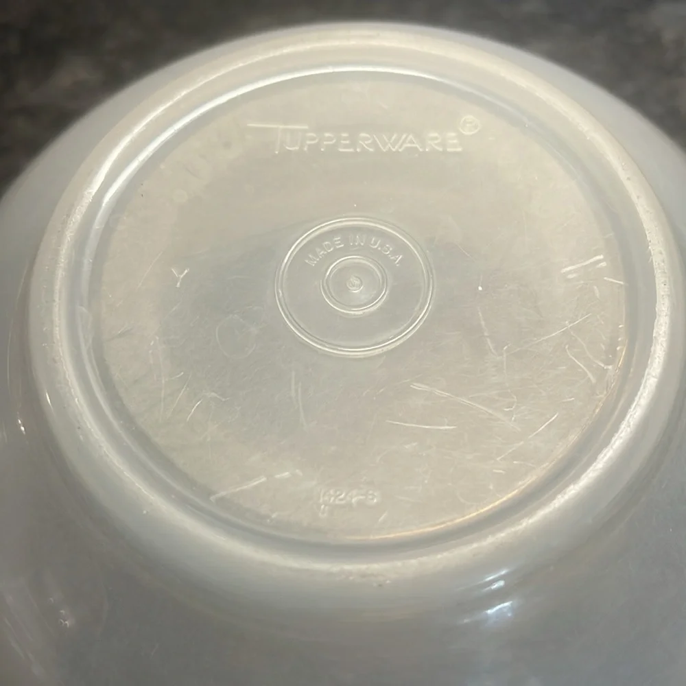Vintage Tupperware Translucent Food Storage and lettuce keeper. Exc condition